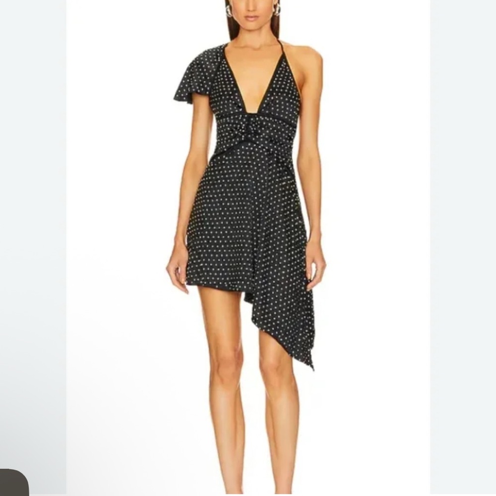Weworewhat Crystal Asym Dress By Danielle Bernstein NWT Revolve‎
